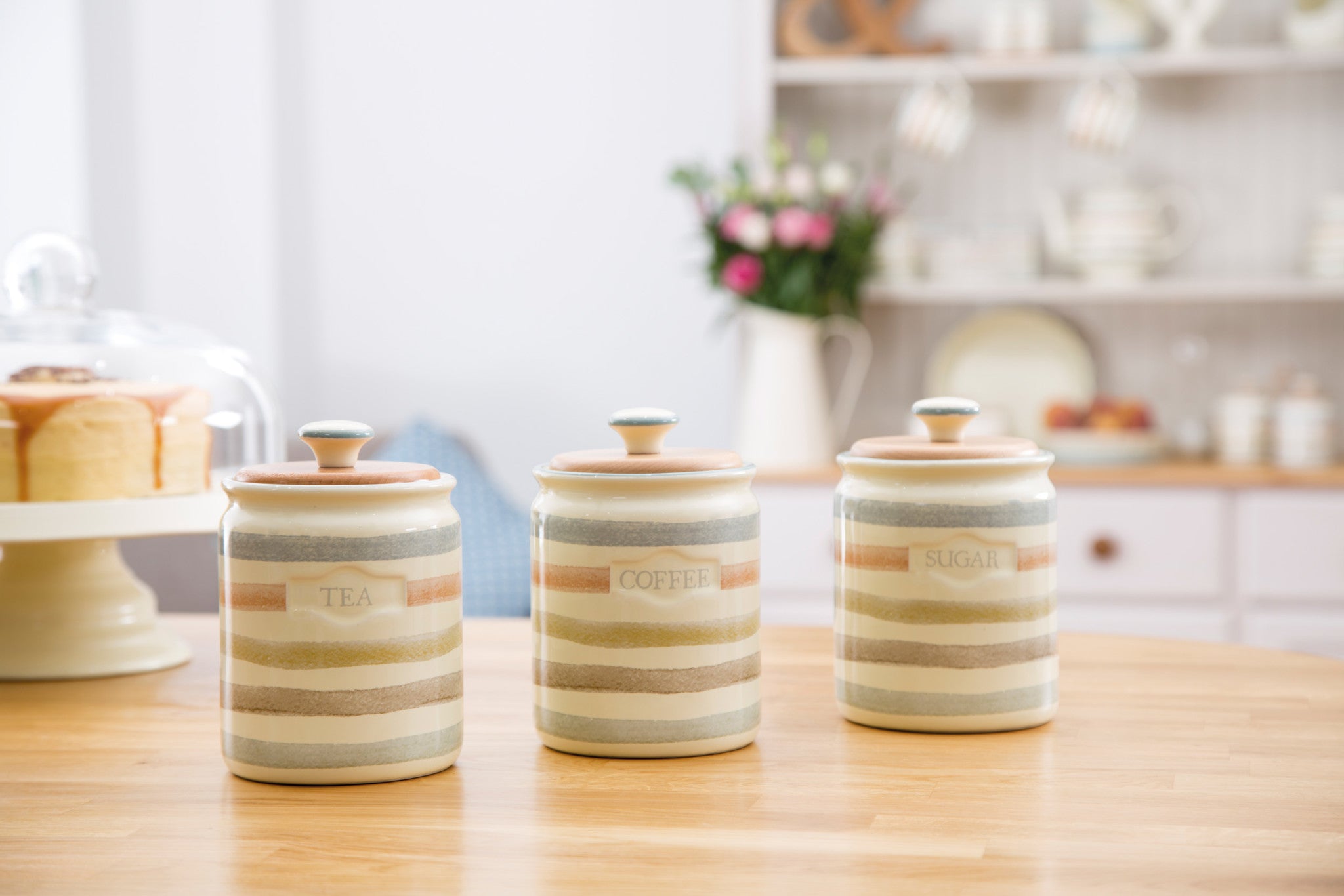 Classic Collection Striped Ceramic Tea Caddy – CookServeEnjoy