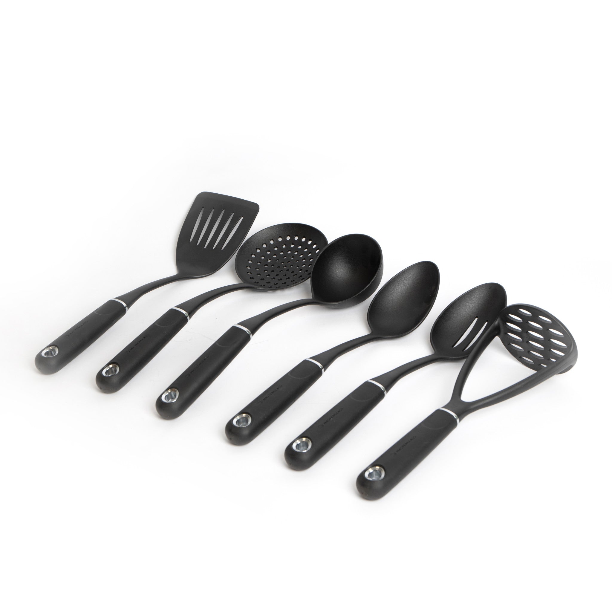 Kitchen Utensil Set – 6 Piece Stainless Steel Cooking Utensils with  Rotating Holder Organizer Includes Slotted Spoon, Slotted Spatula, Large  Spoon