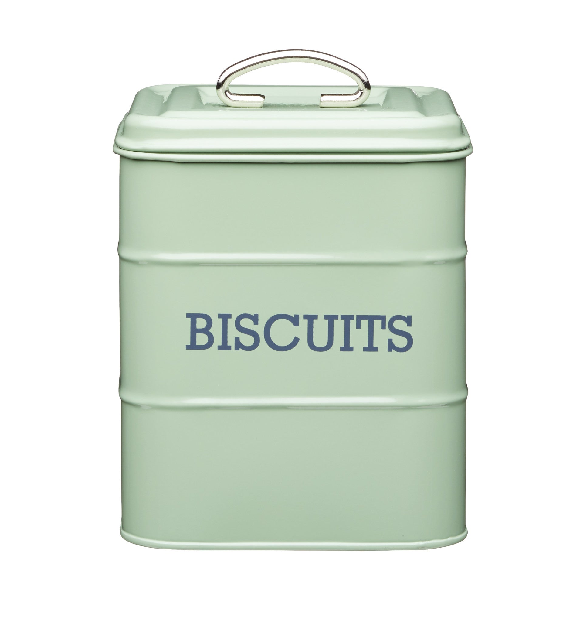 Living Nostalgia Biscuit Tin Steel Green