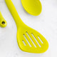 Colourworks Green Silicone Fish Slice with Raised Edge, Slotted Design