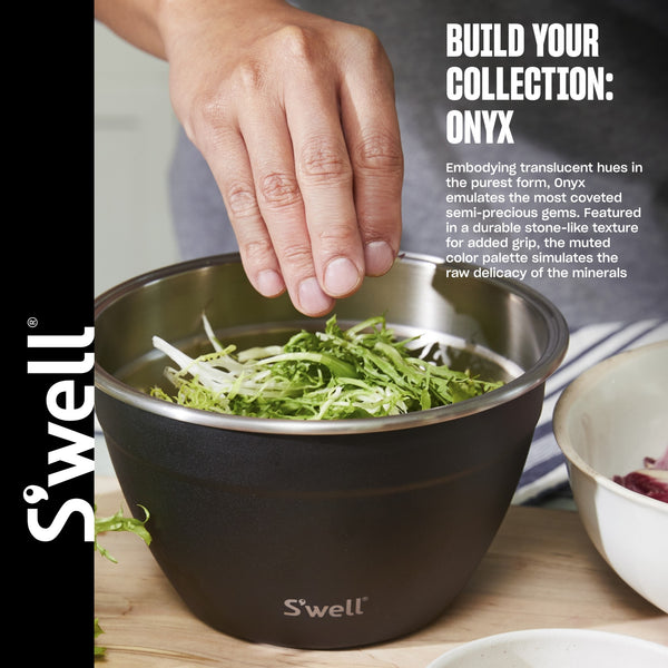 S'well Onyx 64oz Salad Bowl Kit