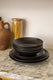 Mikasa Jardin Midnight 4-Piece Stoneware Pasta Bowl Set, 20cm, Black