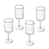 Mikasa Sorrento Ridged Crystal Red Wine Glasses, Set of 4, 450ml image 3