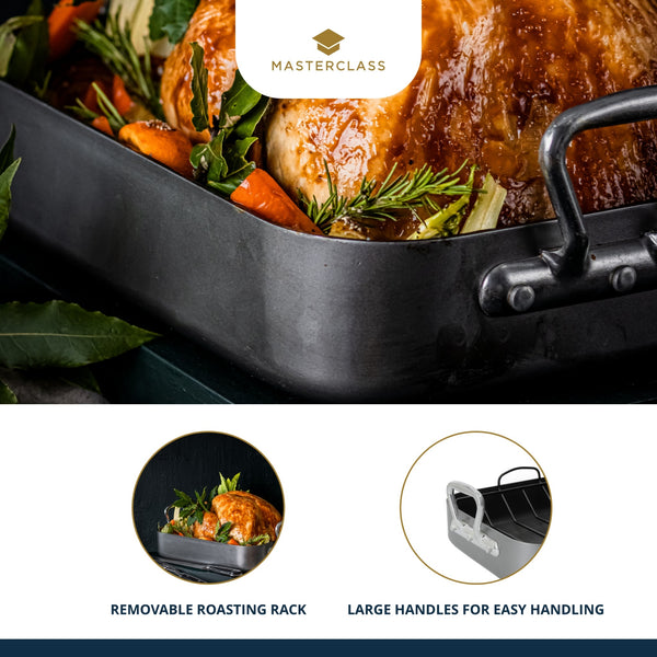 MasterClass Vitreous Enamel Roasting Pan – CookServeEnjoy