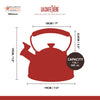 La Cafetière Latte Whistling Kettle with Wooden Handle, 1.6L