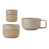 La Cafetière 3pc, Family Mug Set, 380ml, 200ml and 100ml, Almond image 1