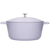 3pc Cookware Set of Lavender Non-Stick Cast Aluminium Casserole Dishes, 20cm/2.5L, 28cm/4L and 28cm/5L - Gift Boxed image 5