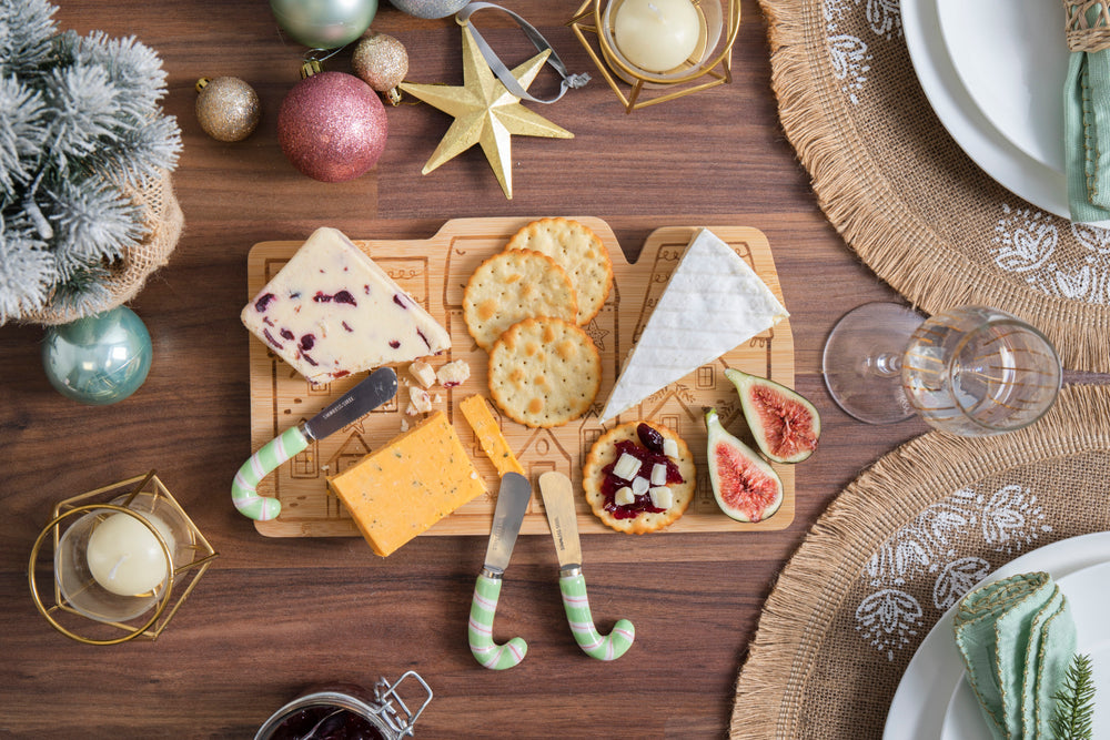 KitchenCraft The Nutcracker Collection Bamboo Cheese Serving Set ...