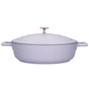 3pc Cookware Set of Lavender Non-Stick Cast Aluminium Casserole Dishes, 20cm/2.5L, 28cm/4L and 28cm/5L - Gift Boxed image 3