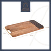 Artesà Mango Wood Rectangular Serving Platter with Tortoiseshell Resin Edge image 7