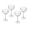 Mikasa Sorrento Ridged Crystal Coupe Glasses, Set of 4, 350ml image 3