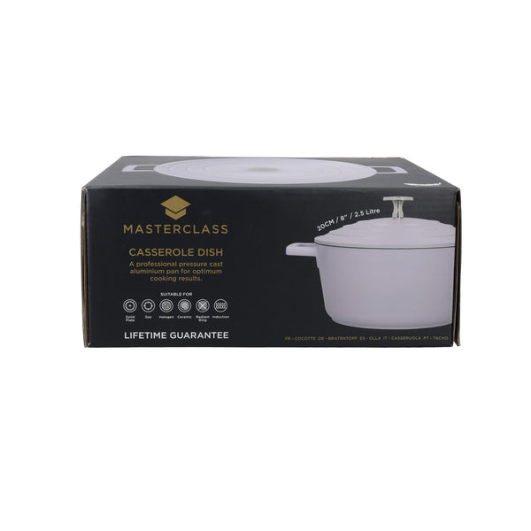 CookServeEnjoy 2.5L Lid, – Lavender Cast Dish MasterClass Aluminium Casserole with