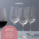 Mikasa Treviso Crystal Red Wine Glasses, Set of 4, 600ml