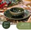 Mikasa Jardin Stoneware Side Plates, Set of 4, 21.5cm, Green image 10