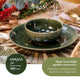 Mikasa Jardin Stoneware Side Plates, Set of 4, 21.5cm, Green