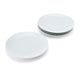 Mikasa Chalk Porcelain Side Plates, Set of 4, 21cm, White