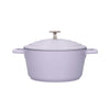 3pc Cookware Set of Lavender Non-Stick Cast Aluminium Casserole Dishes, 20cm/2.5L, 28cm/4L and 28cm/5L - Gift Boxed image 4