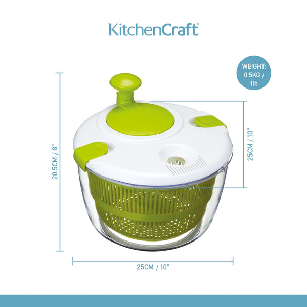 Salad Spinner - Green - Creative Kitchen Fargo