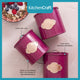 KitchenCraft Tea, Coffee and Sugar Canisters - 1 L, Burgundy, Set of 3