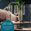 Mikasa Palermo Crystal Champagne Flutes, Set of 4, 250ml