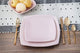 Creative Tops Raven Pink 12 Piece Dinner Set, Square, Ceramic, Service for 4