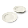 Mikasa Cranborne Stoneware Dinner Plates, Set of 4, 27cm, Cream