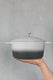 MasterClass Lightweight 4 Litre Casserole Dish with Lid - Ombre Grey