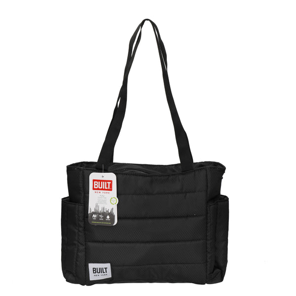 BUILT New York Puffer Insulated Packed Lunch Tote Bag - Black