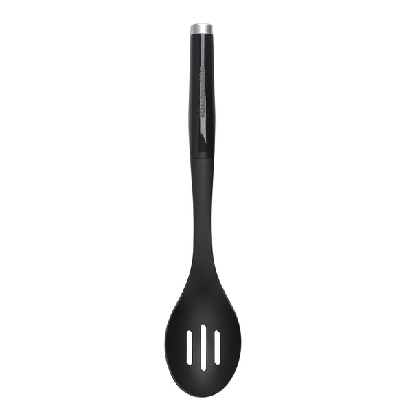 4pc Onyx Black Kitchen Utensil Set with Spoon Spatula, Slotted Spoon, –  CookServeEnjoy