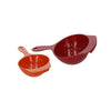 Farberware Fresh Small Colander Set, Plastic, Assorted Sizes - Red / Orange (2 Pieces) image 3