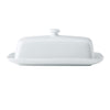 Mikasa Chalk Porcelain Butter Dish, 21cm, White image 1