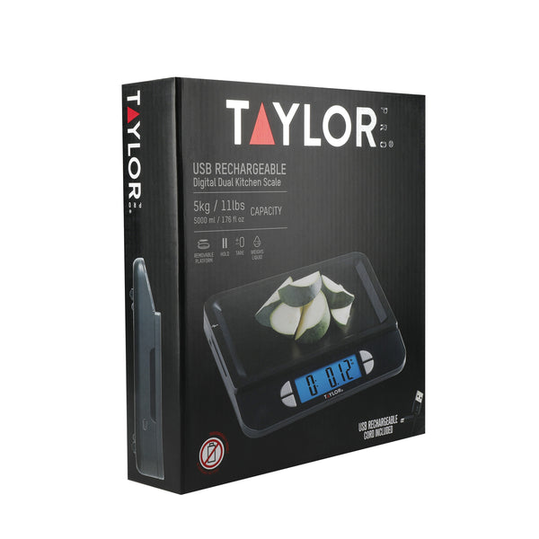 TAYLOR USB DIGITAL LCD KITCHEN SCALE 11LB