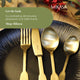 Mikasa Soho Gold Stainless Steel Cutlery Set, 16 Piece