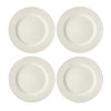 Mikasa Cranborne Stoneware Dinner Plates, Set of 4, 27cm, Cream