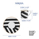 Mikasa Luxe Deco Geometric Stripe China Espresso Cups and Saucers, Set of 2, 100ml