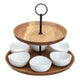 8pc Serveware Set with Appetiser Two-Tier Serving Dome and Appetiser Two-Tier Serving Set with 6x Bowls