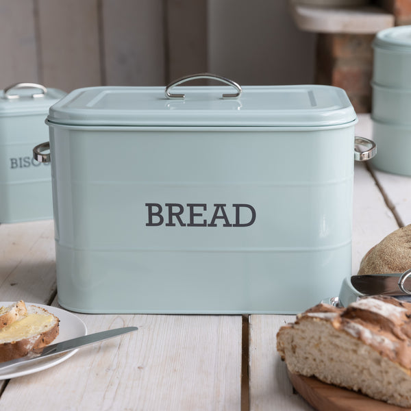 Living Nostalgia Vintage Blue Bread Bin – CookServeEnjoy