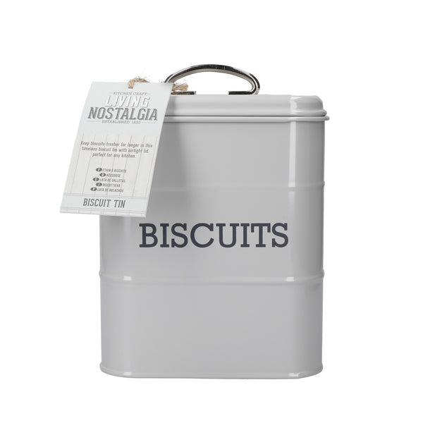 Living Nostalgia Biscuit tin 14,5x19cm, Metal, Antique Cream, 14.5
