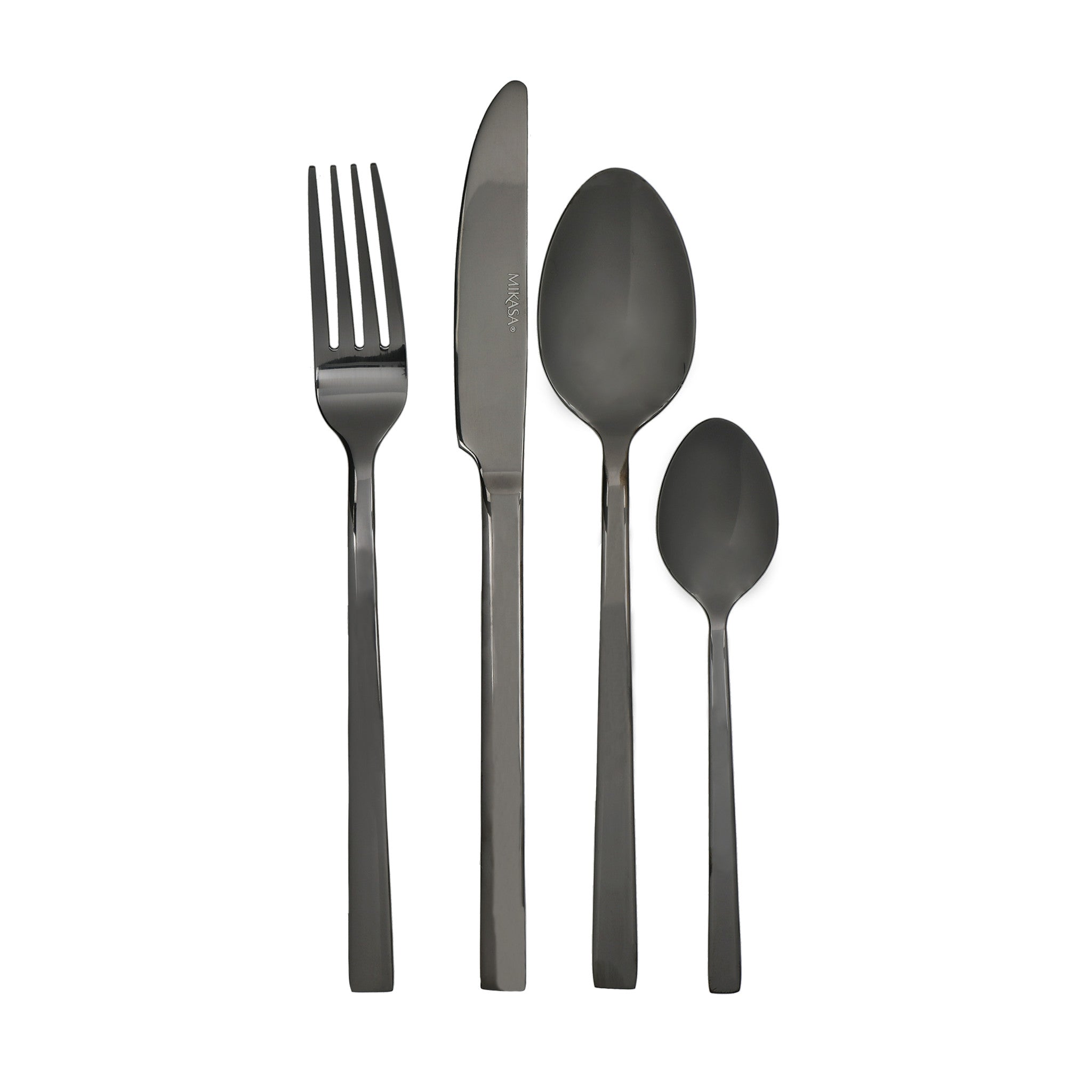 Mikasa Ciara Diseno 16 Piece Cutlery Set PVD Black – CookServeEnjoy