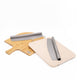 4pc Pizza Serving Set with Bamboo Paddle Board, Rocking Knife, Pizza Stone and Pizza Cutter