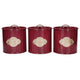 KitchenCraft Tea, Coffee and Sugar Canisters - 1 L, Burgundy, Set of 3