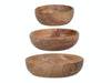 Artesà Set of Three Acacia Wood Serving Bowls