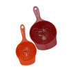 Farberware Fresh Small Colander Set, Plastic, Assorted Sizes - Red / Orange (2 Pieces) image 1