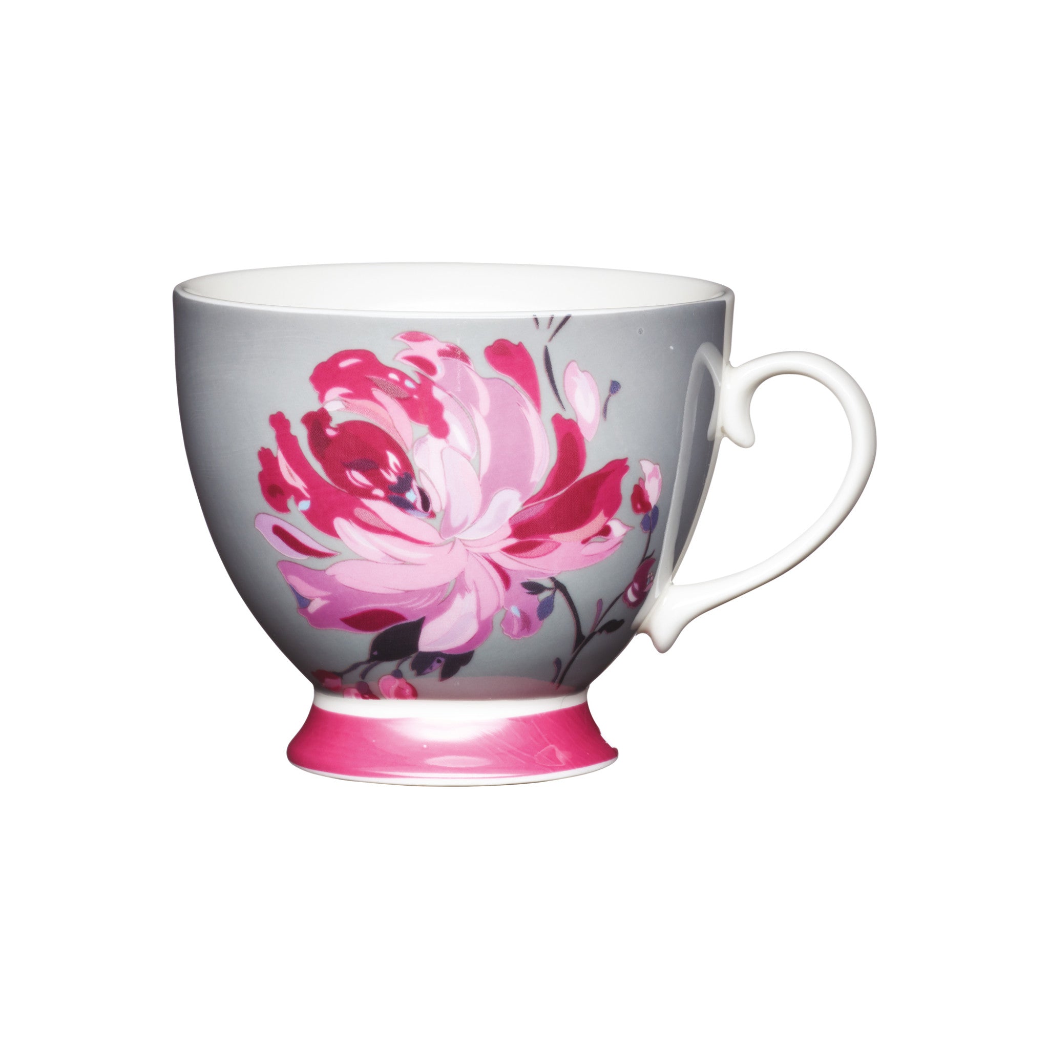 Kitchencraft China Pink Flower Mug Cookserveenjoy 1166