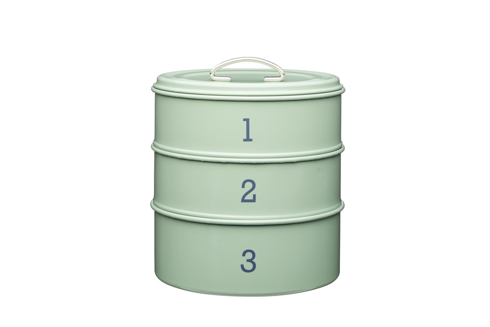 Living Nostalgia Airtight Cake Tin Sage Green